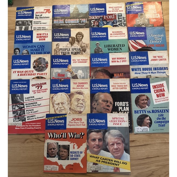 Other - Vintage 1976 US NEWS & World Report Weekly Magazine Lot of 18
